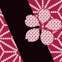 歌舞伎と能衣装のデザインシリーズ・麻の葉疋田斜縞・タイリングパターン