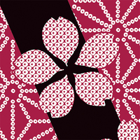 歌舞伎と能衣装のデザインシリーズ・麻の葉疋田斜縞・タイリングパターン