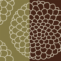 市松に饅頭菊 タイリングパターン 和風デザイン 和柄素材なら Wagara Design Navi