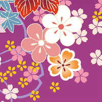 花くす玉に梅・江戸紫
