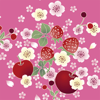 フルーツと桜