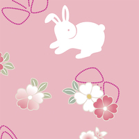 ウサギと桜・アイコン