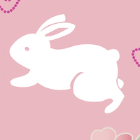 ウサギと桜 アイコン 和風デザイン 和柄素材なら Wagara Design Navi