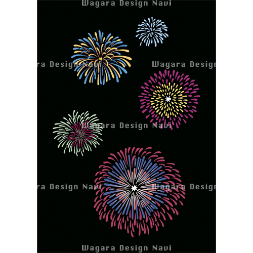 花火 パーツ素材 和風デザイン 和柄素材なら Wagara Design Navi