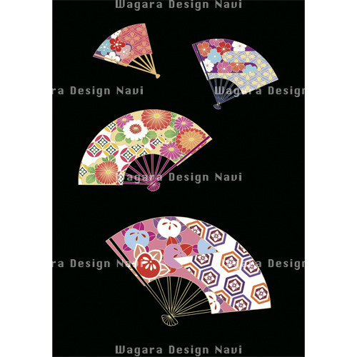扇子 和風デザイン 和柄素材なら Wagara Design Navi