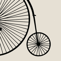 レトロ自転車 モチーフ 和風デザイン 和柄素材なら Wagara Design Navi