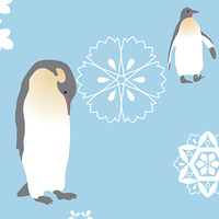 ペンギンと雪の結晶・パーツ