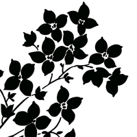 蒲公英 たんぽぽ とヒナソウ シルエット 和風デザイン 和柄素材なら Wagara Design Navi