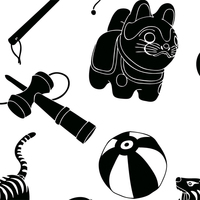 鍔(つば)・兜(かぶと)・玩具・折鶴・4種類・タイリングパターン