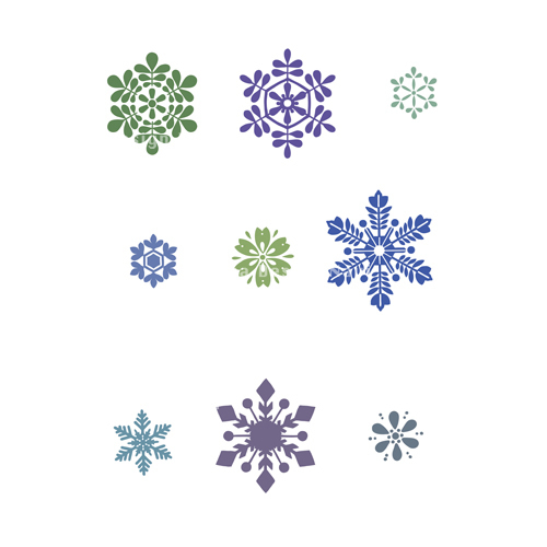 雪の結晶モチーフ 和風デザイン 和柄素材なら Wagara Design Navi