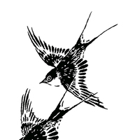 燕 つばめ 鷹 たか うぐいす 千鳥 蝙蝠 こうもり シルエット 和風デザイン 和柄素材なら Wagara Design Navi