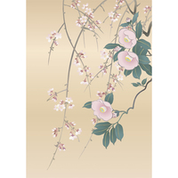 椿桜図