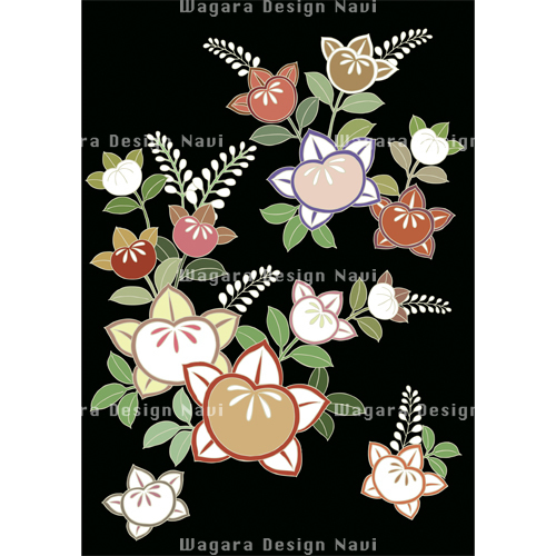 橘モチーフ 和風デザイン 和柄素材なら Wagara Design Navi