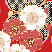 八重桜・タイリングパターン