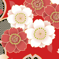 八重桜・タイリングパターン