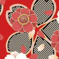八重桜・タイリングパターン