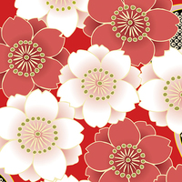 八重桜・タイリングパターン