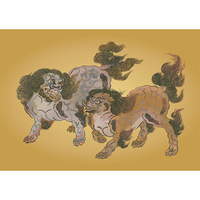 唐獅子(狩野永徳オマージュ)