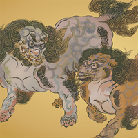 唐獅子(狩野永徳オマージュ)