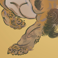 唐獅子2(狩野永徳オマージュ)