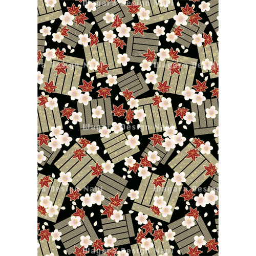源氏香・タイリングパターン | 和風デザイン・和柄素材なら Wagara
