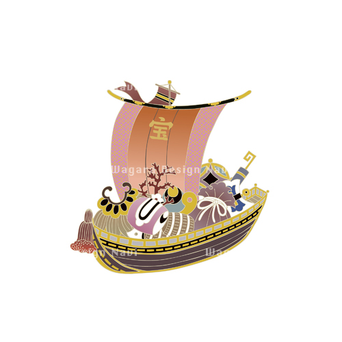 宝船 | 和風デザイン・和柄素材なら Wagara Design Navi